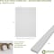 Ekena Millwork 94H x 3/4T Adjustable PVC Slat Wall Panel Kit w/ 2W Slats, Unfinished contains 22 Slats SWP66X94X0750UN - alternate 5